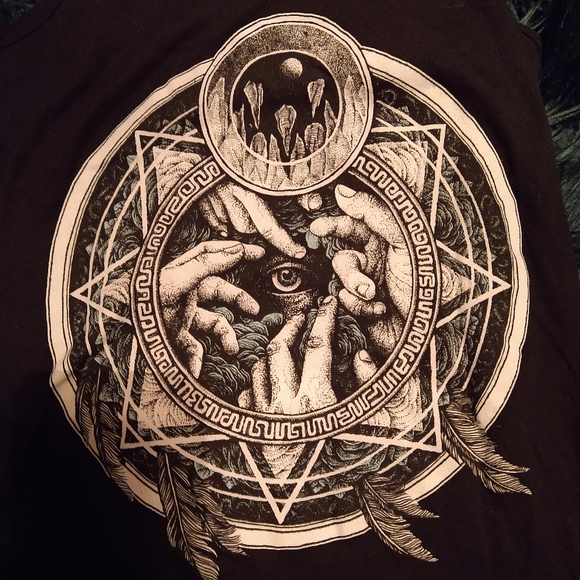Fortune Killer hand eye dreamcatcher tank Large - Picture 2 of 3